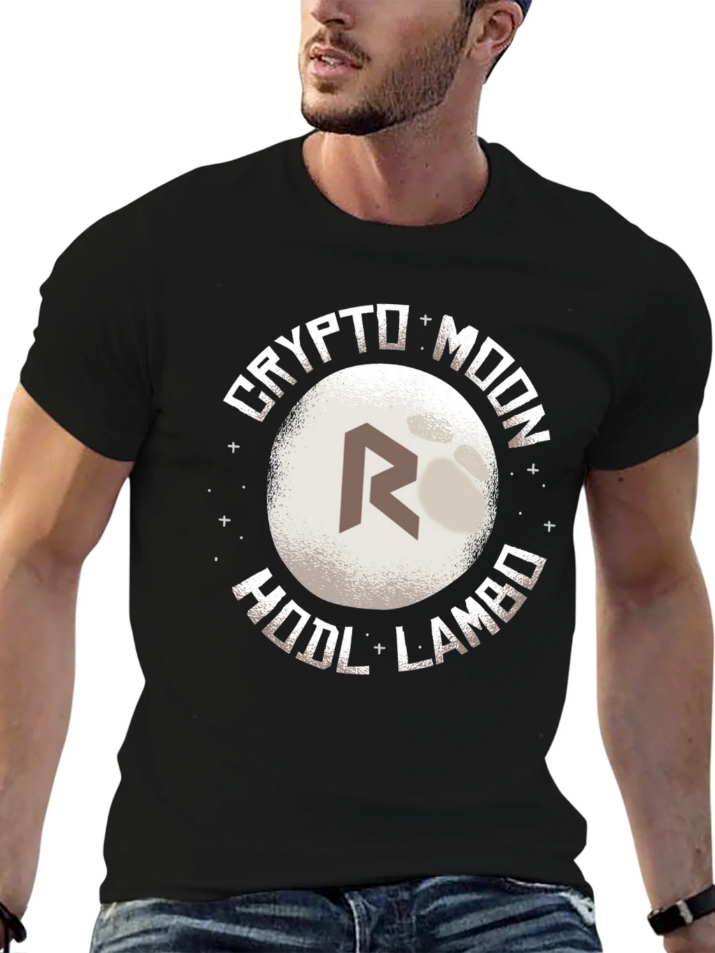 Crypto Moon HODL Lambo Graphic Tee product image 6