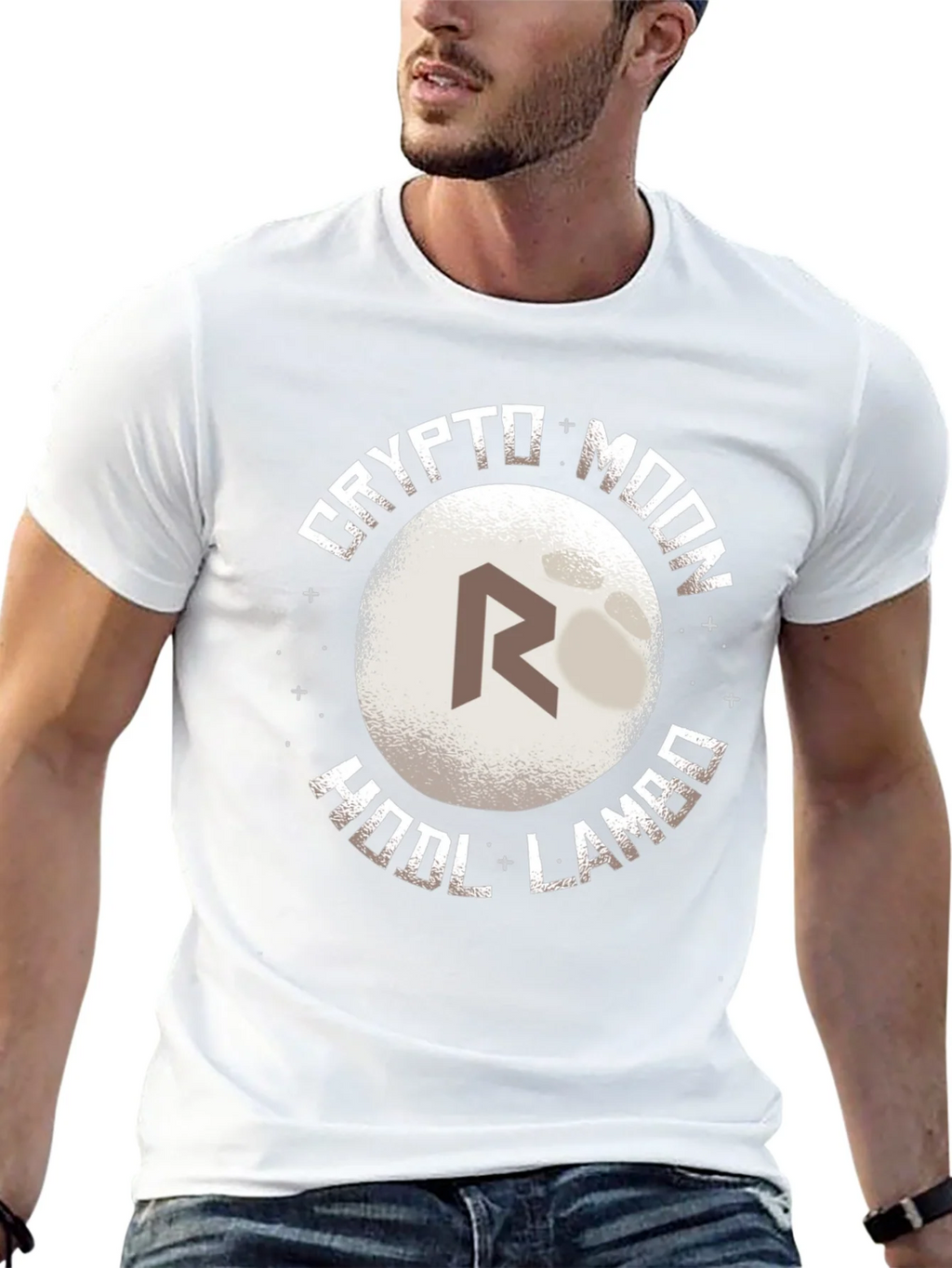 Crypto Moon HODL Lambo Graphic Tee product image 12