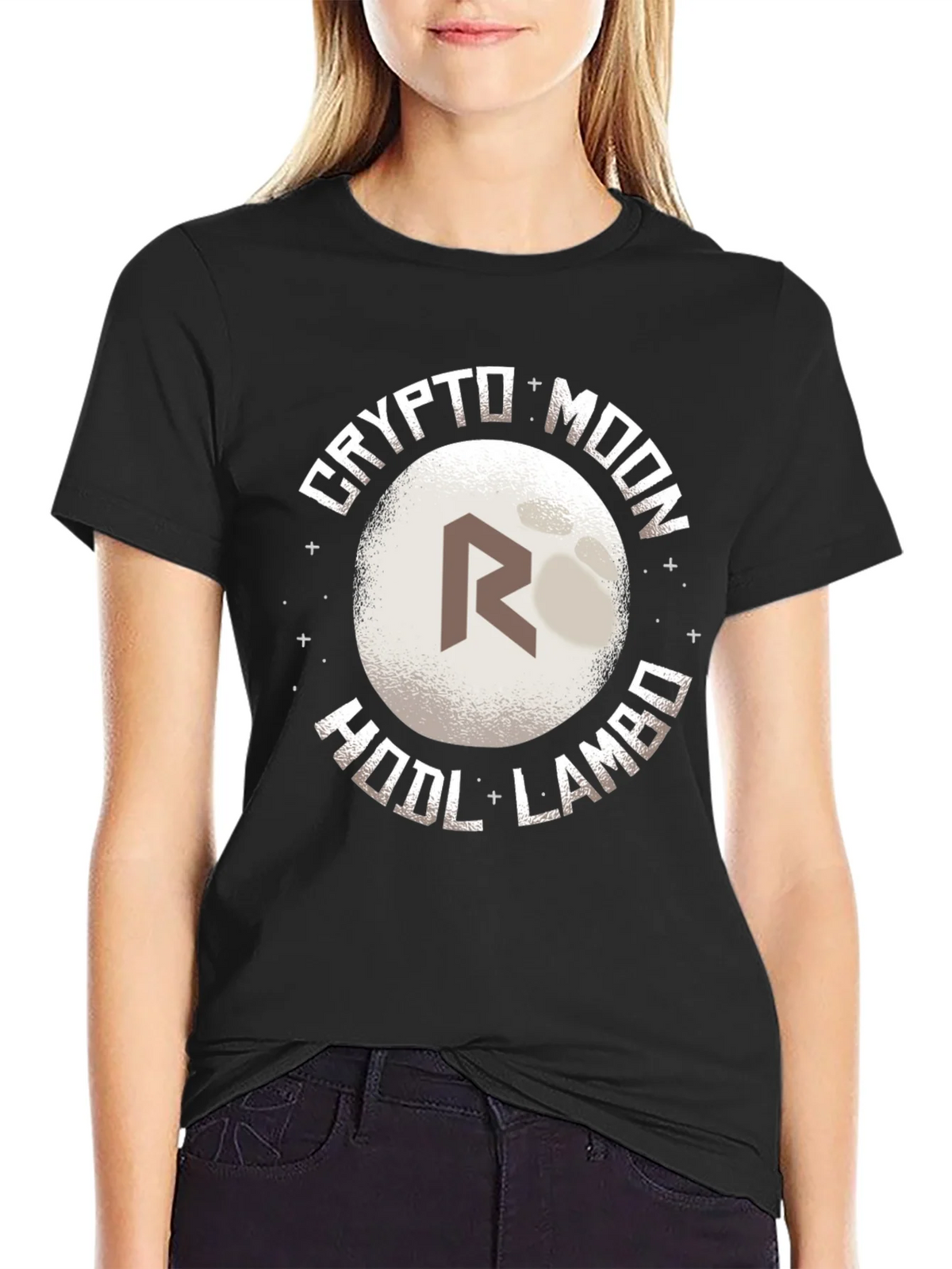 Crypto Moon HODL Lambo Graphic Tee product image 2