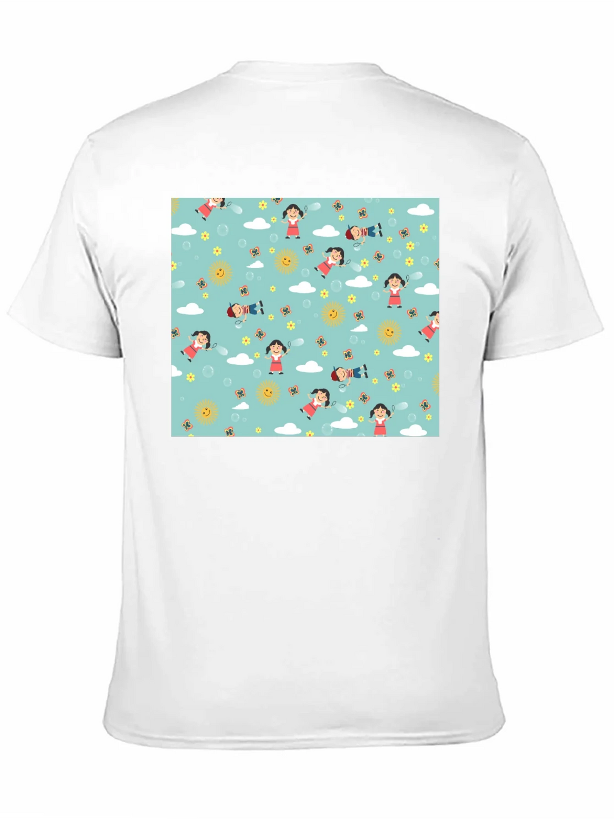 Cartoon Print Black Cotton Tee product image 10
