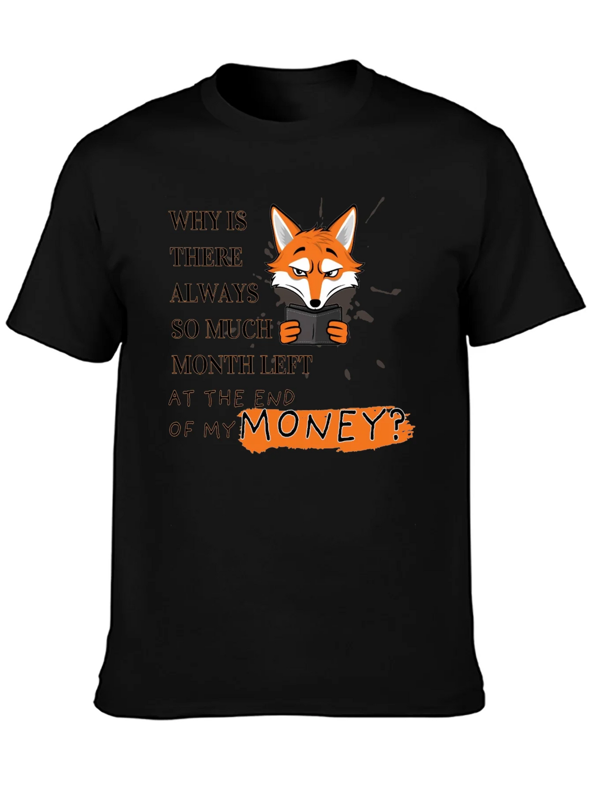 Funny Fox T-Shirt - Why Is There Always So Much Month Left? product image 3