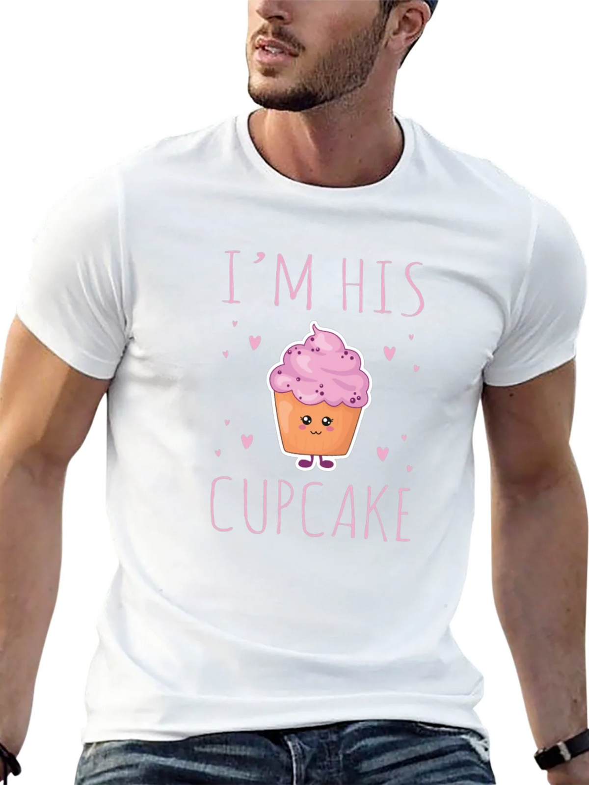 Im His Cupcake Graphic T-Shirt - Novelty Couple Tee product image 12