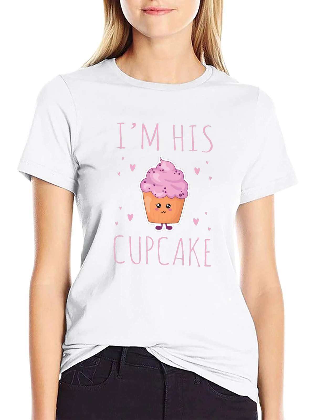 Im His Cupcake Graphic T-Shirt - Novelty Couple Tee product image 8