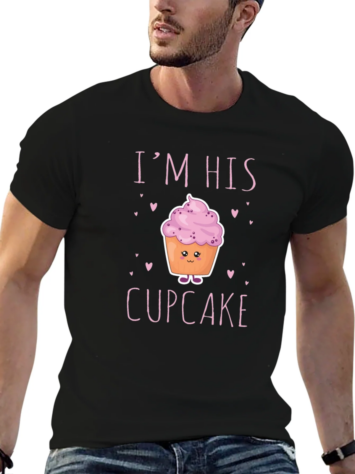 Im His Cupcake Graphic T-Shirt - Novelty Couple Tee product image 6