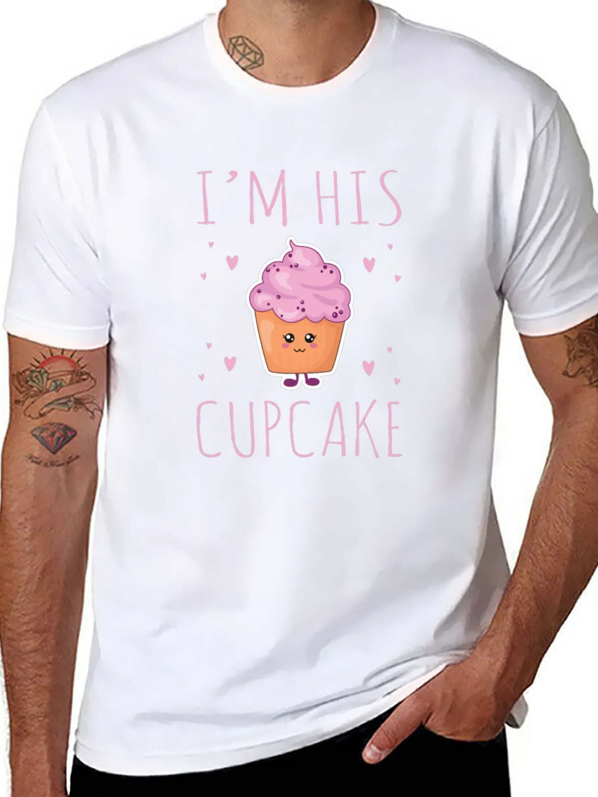 Im His Cupcake Graphic T-Shirt - Novelty Couple Tee product image 7