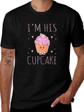Im His Cupcake Graphic T-Shirt - Novelty Couple Tee product image 1