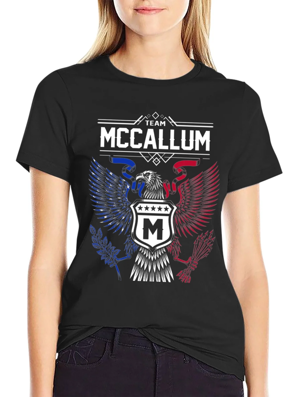 Team McCallum Eagle Crest Graphic T-Shirt product image 2