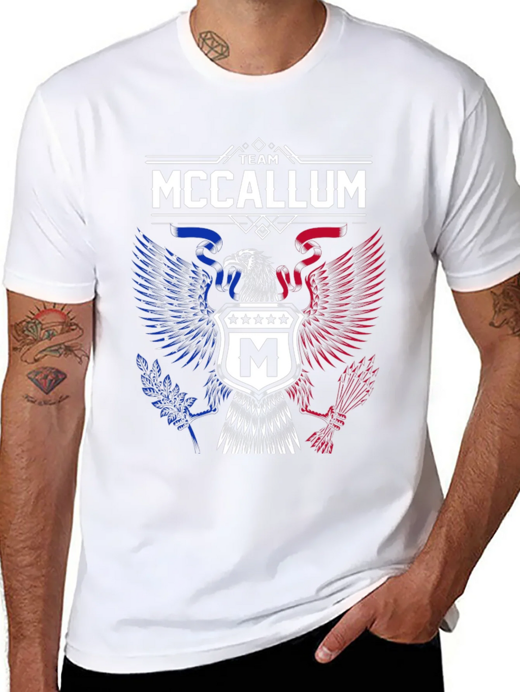 Team McCallum Eagle Crest Graphic T-Shirt product image 7