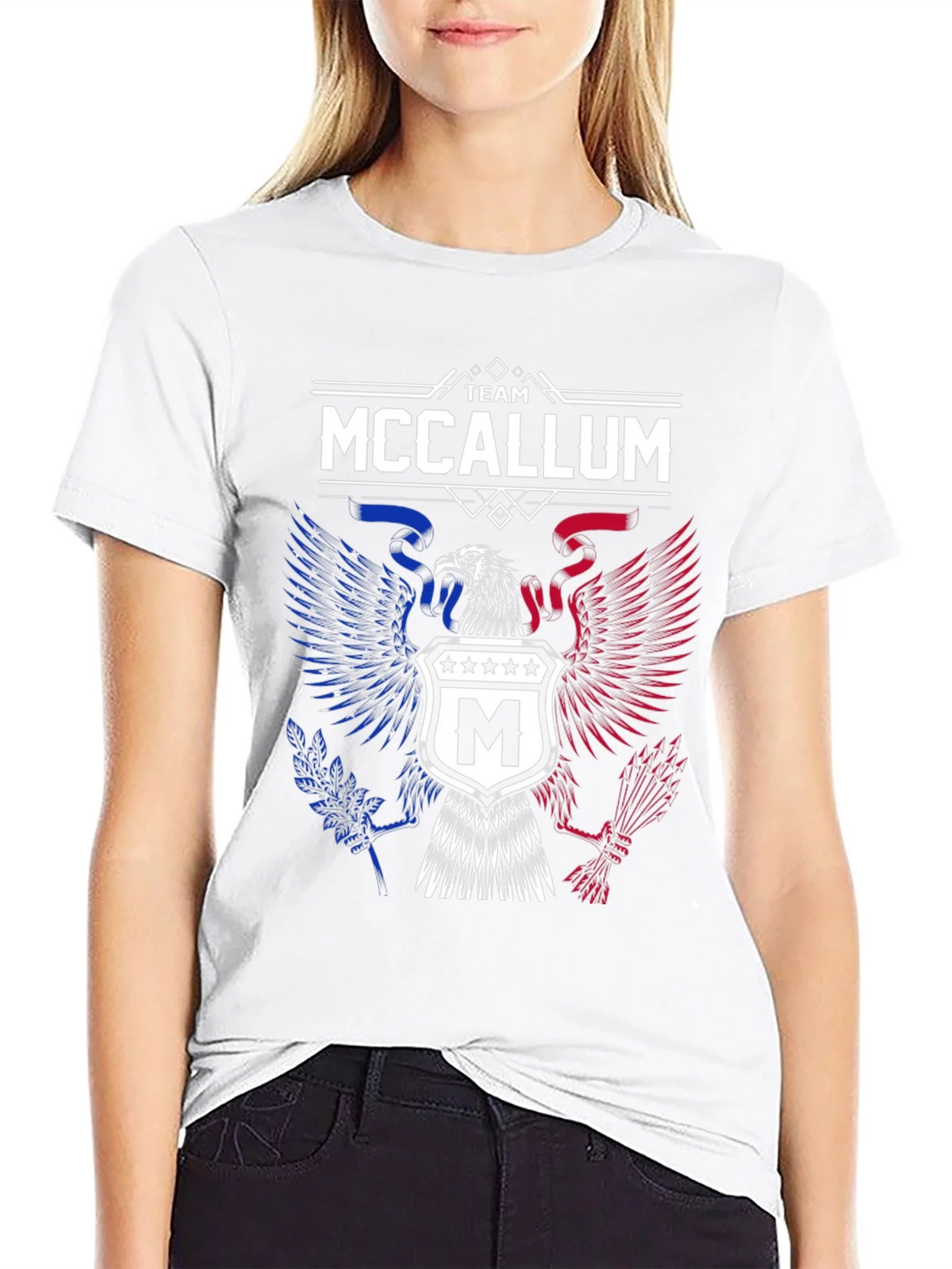 Team McCallum Eagle Crest Graphic T-Shirt product image 8