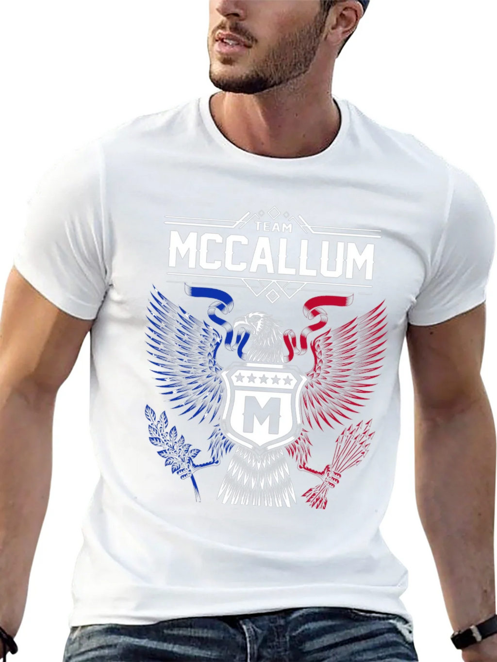 Team McCallum Eagle Crest Graphic T-Shirt product image 12