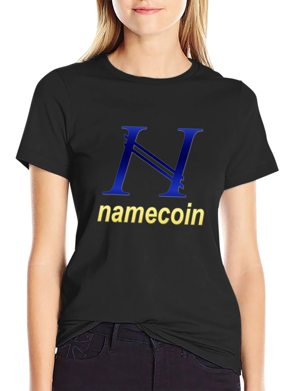 Namecoin Logo T-Shirt - Black Cotton Tee product image 2