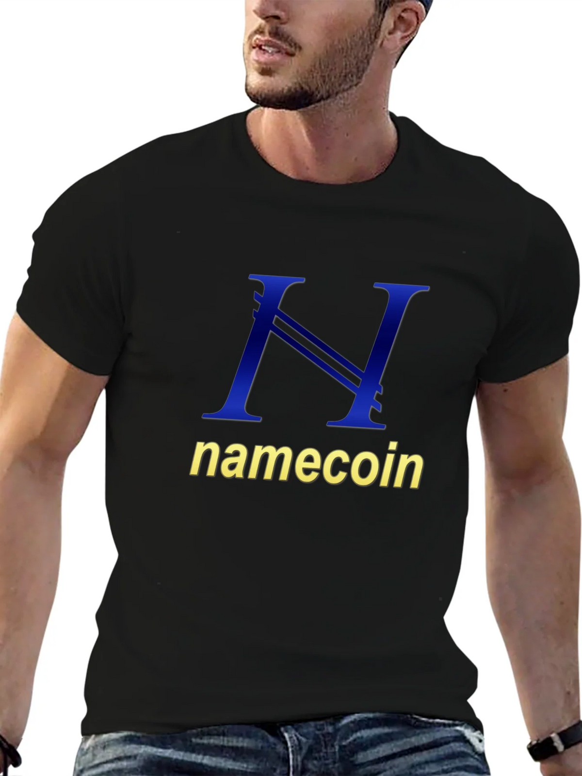 Namecoin Logo T-Shirt - Black Cotton Tee product image 6