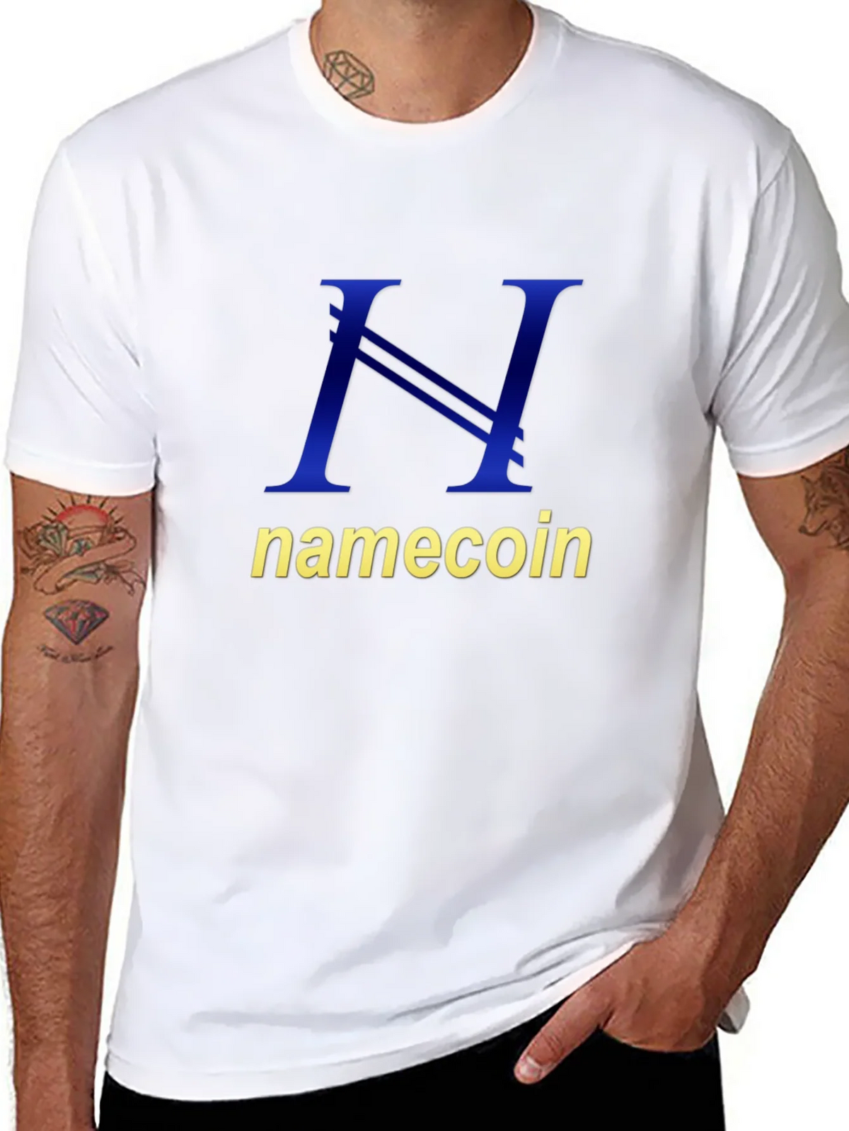 Namecoin Logo T-Shirt - Black Cotton Tee product image 7