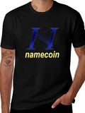 Namecoin Logo T-Shirt - Black Cotton Tee product image 1