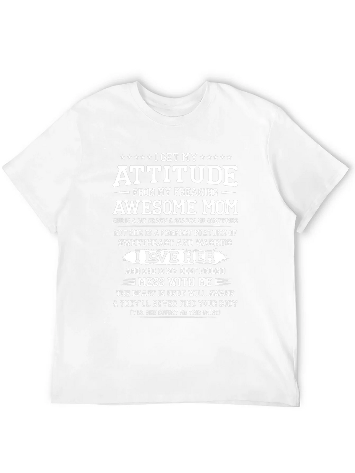 Attitude From Awesome Mom Graphic T-Shirt product image 11