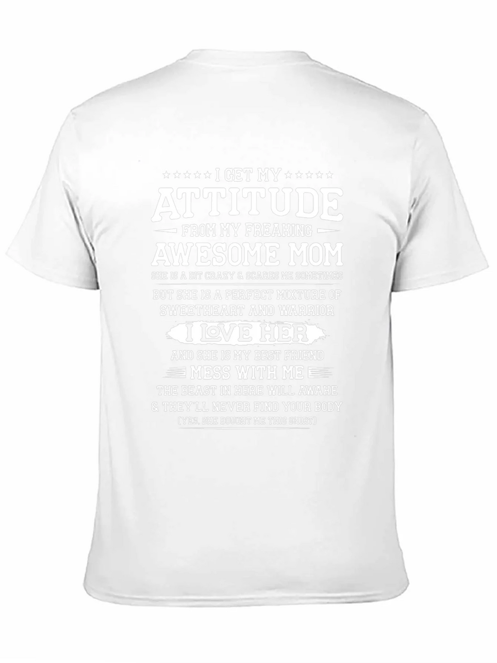 Attitude From Awesome Mom Graphic T-Shirt product image 10