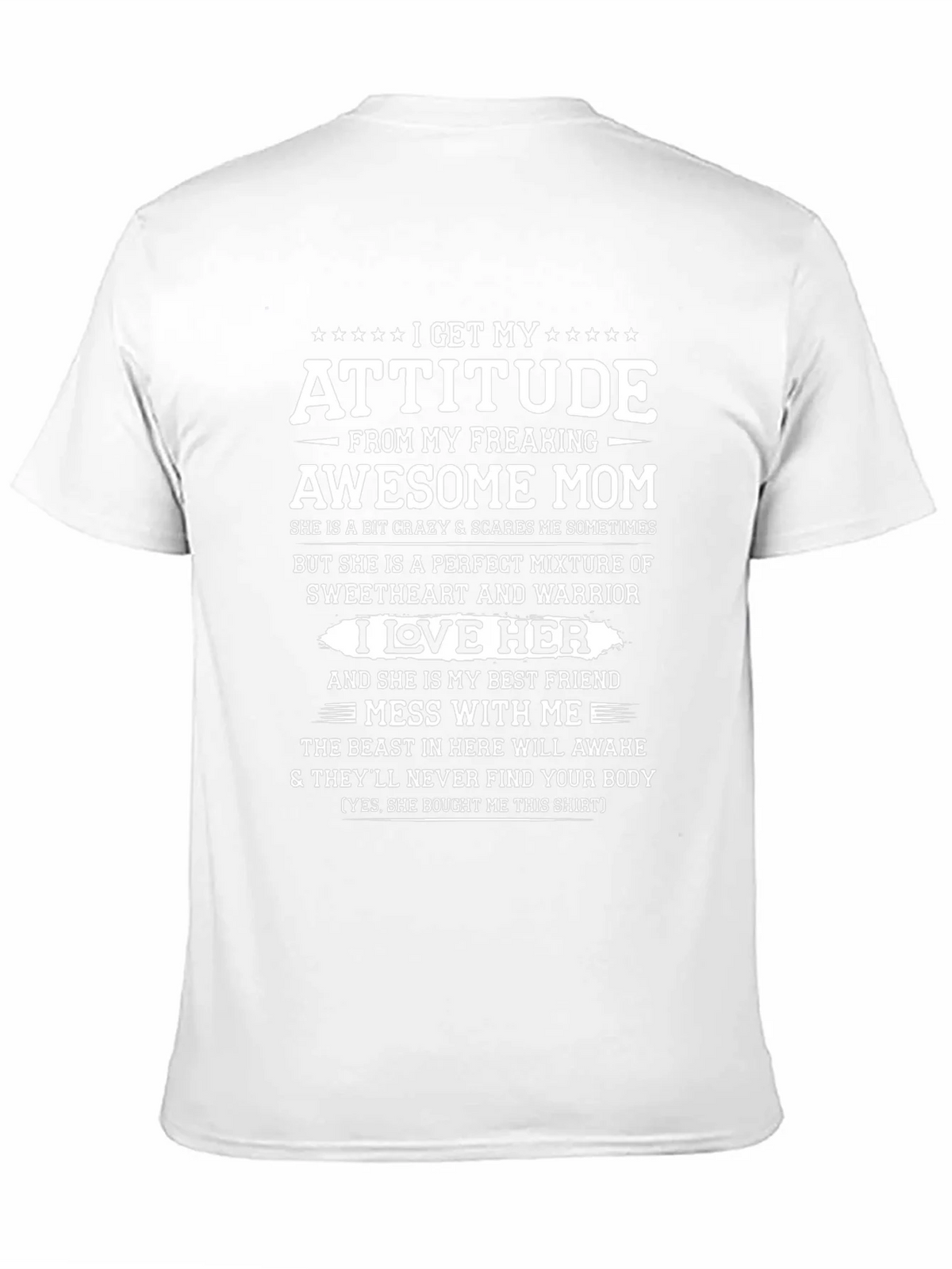 Attitude From Awesome Mom Graphic T-Shirt product image 10