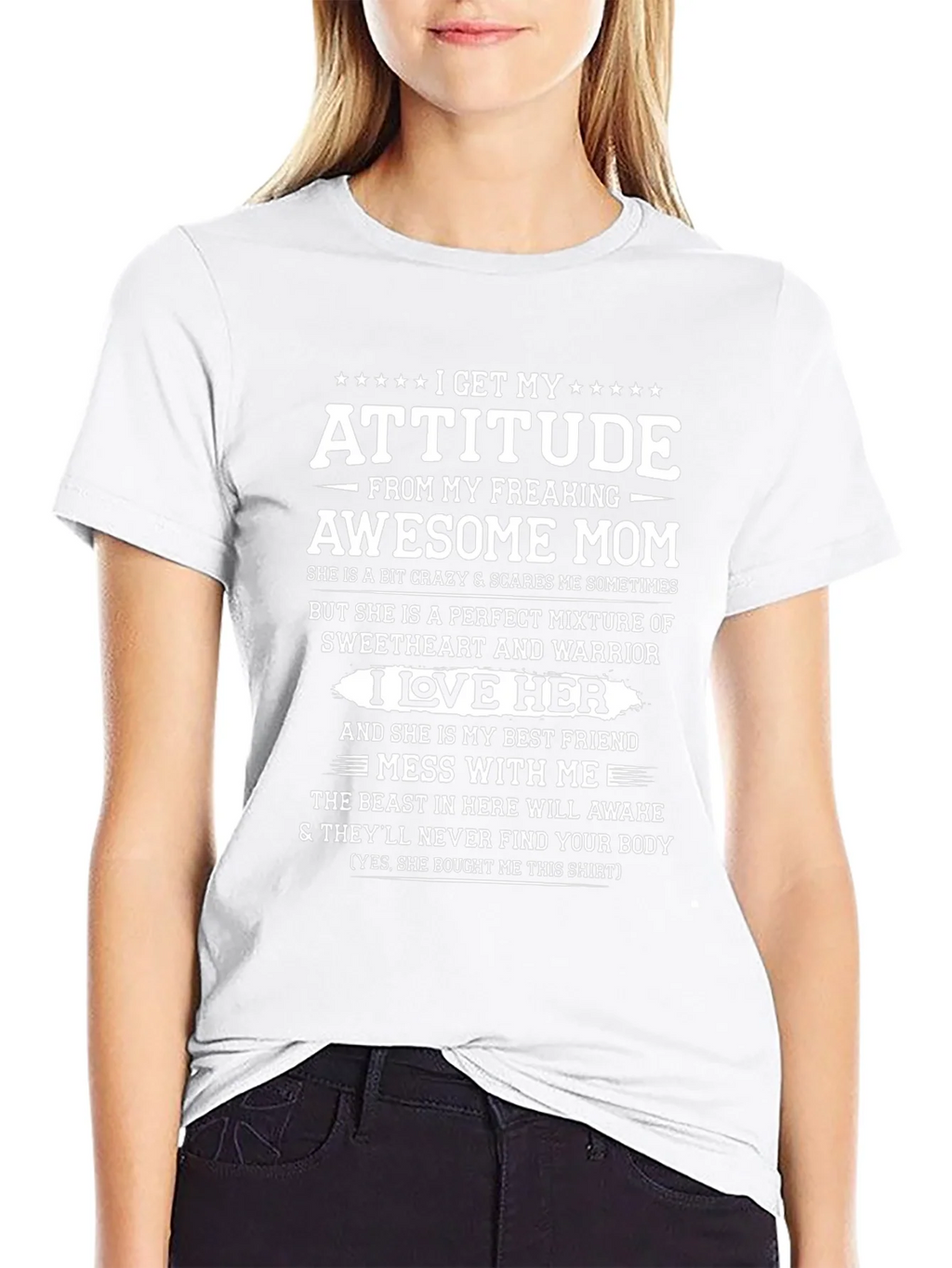 Attitude From Awesome Mom Graphic T-Shirt product image 8