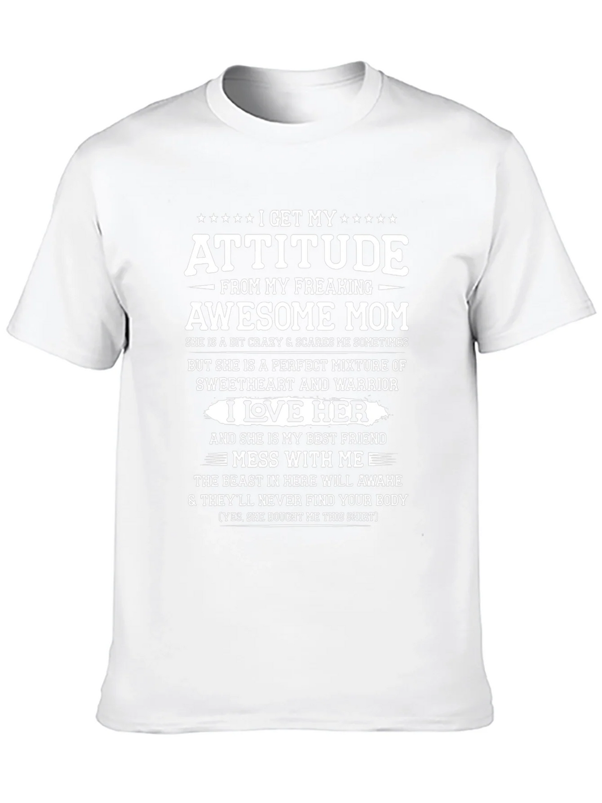 Attitude From Awesome Mom Graphic T-Shirt product image 9