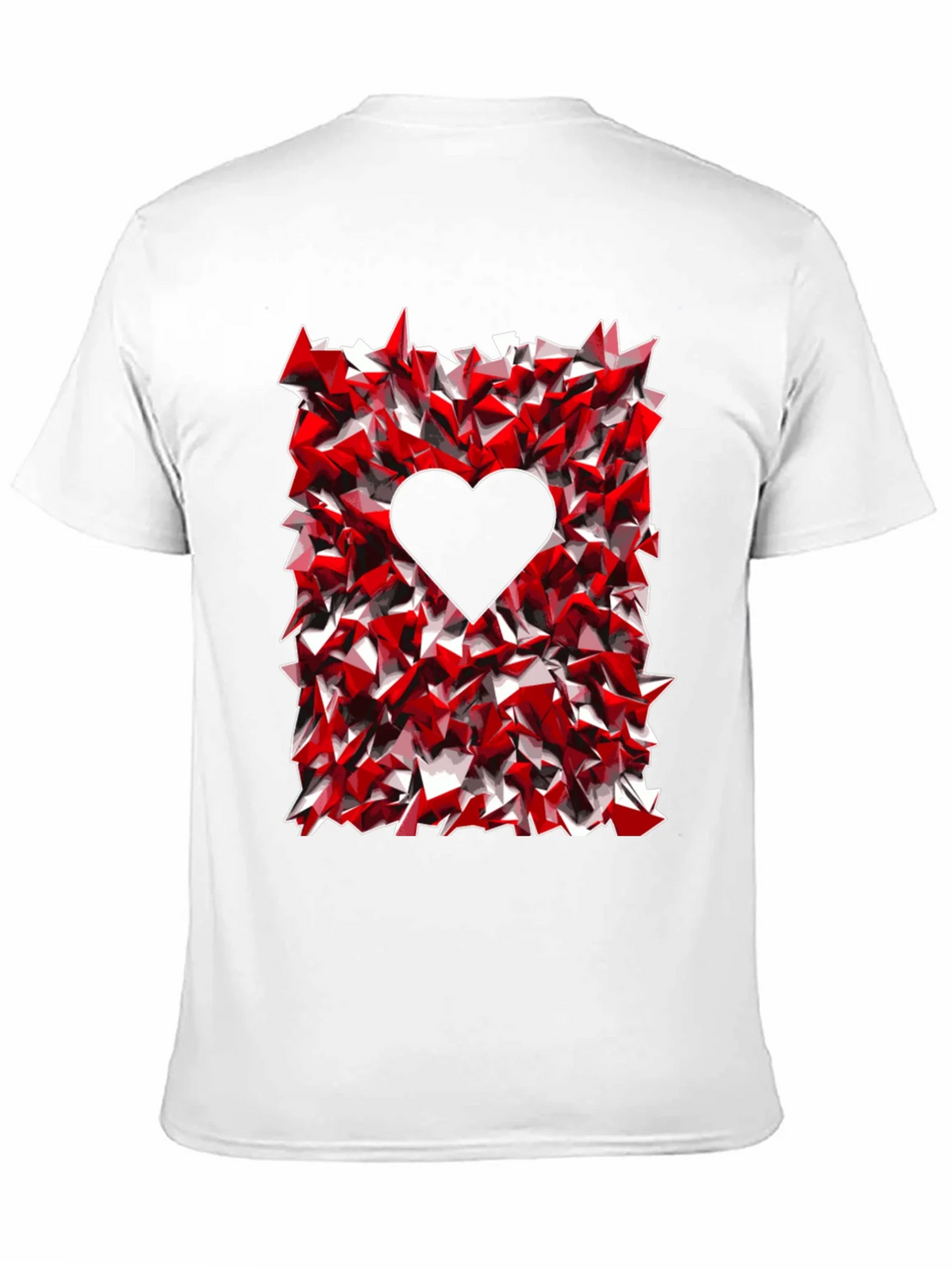 Geometric Heart Graphic Tee - Black product image 10