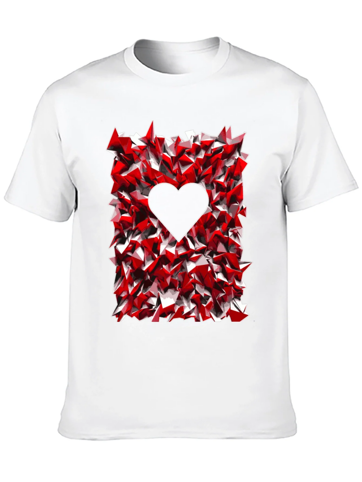 Geometric Heart Graphic Tee - Black product image 9