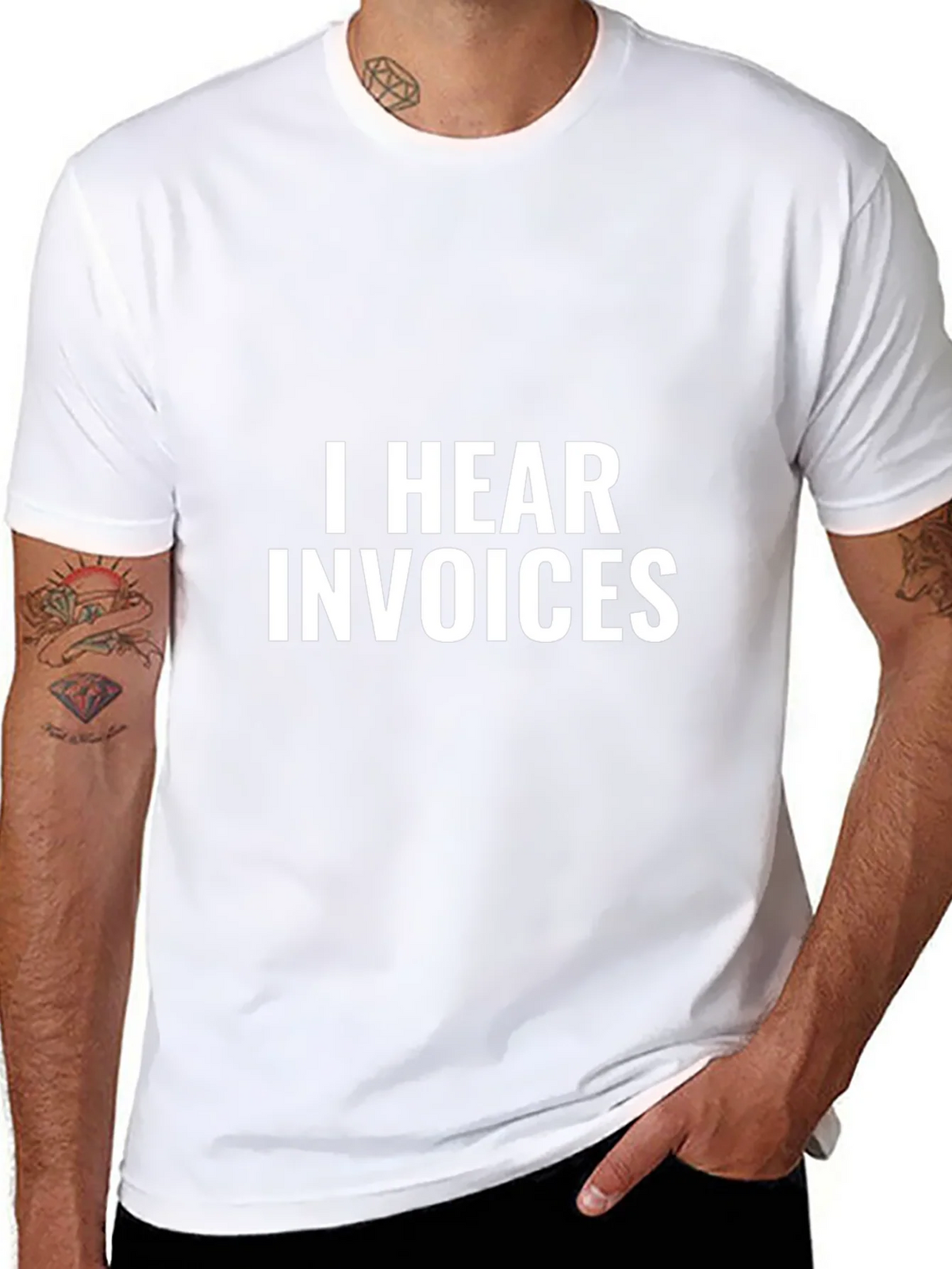 I Hear Invoices Black Graphic Tee product image 7