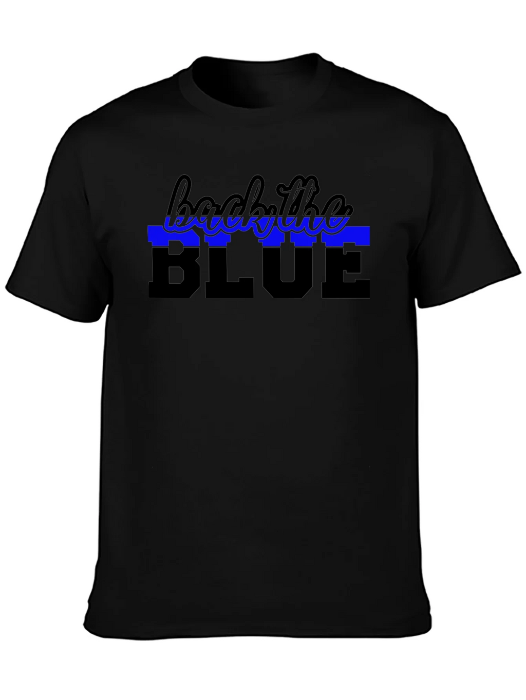 Back the Blue Support Law Enforcement T-Shirt product image 3