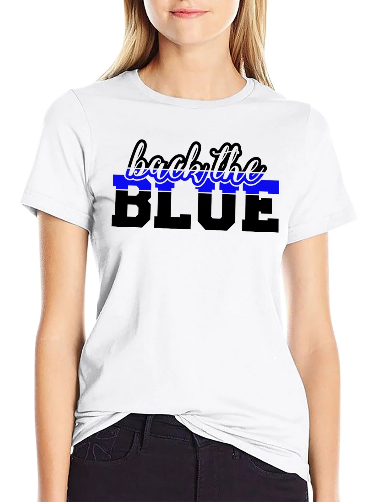 Back the Blue Support Law Enforcement T-Shirt product image 8