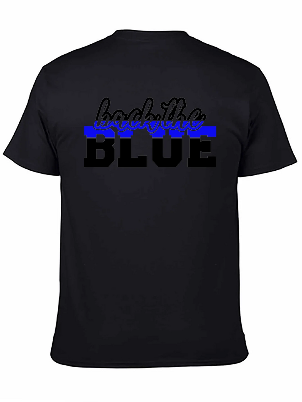 Back the Blue Support Law Enforcement T-Shirt product image 4