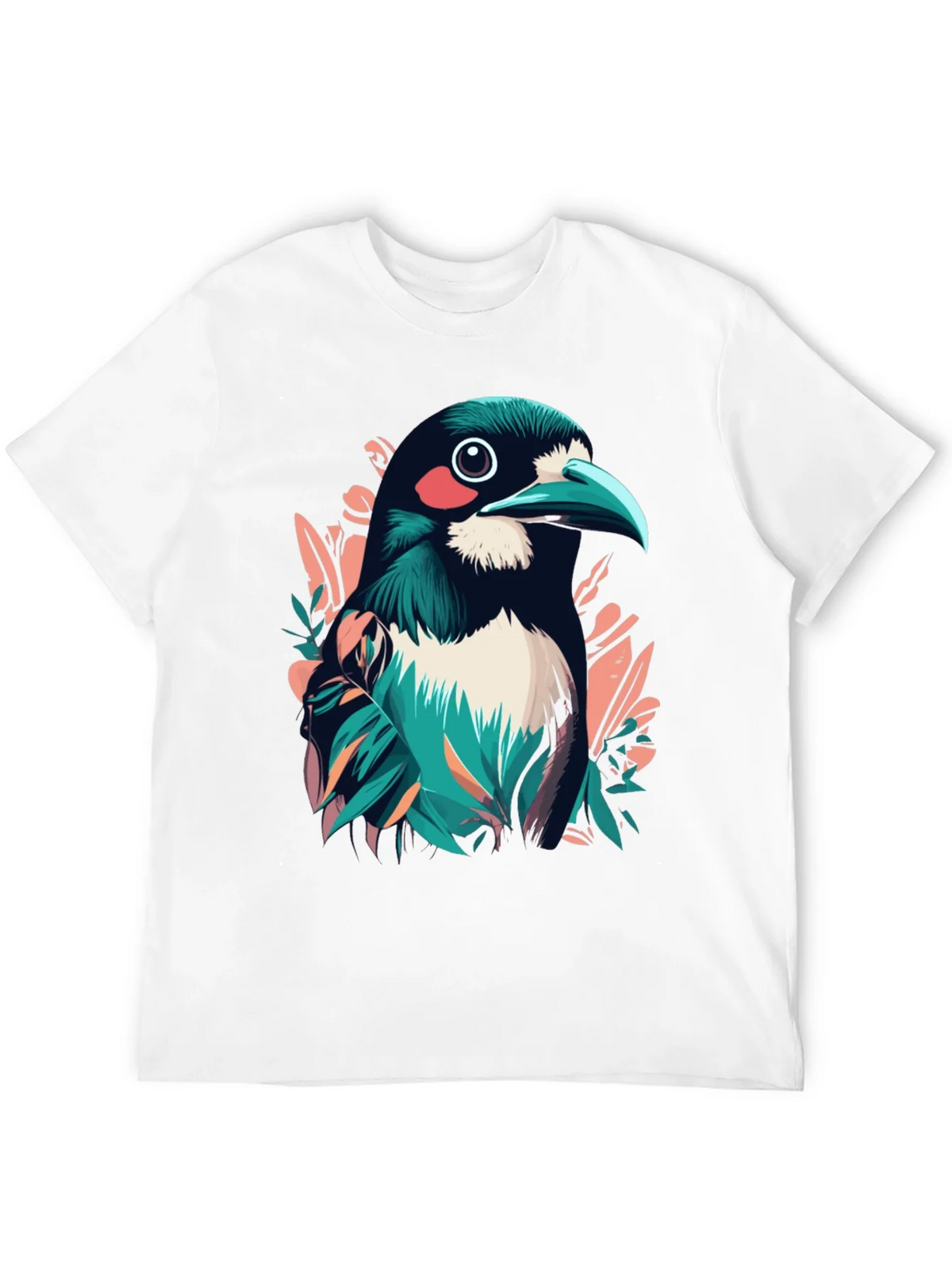 Bird Graphic Tee - Stylish Mens Black T-Shirt product image 11
