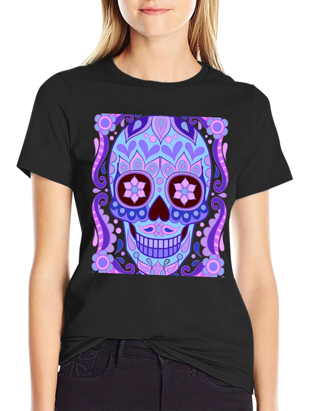 Day of the Dead Sugar Skull Graphic Tee product image 2