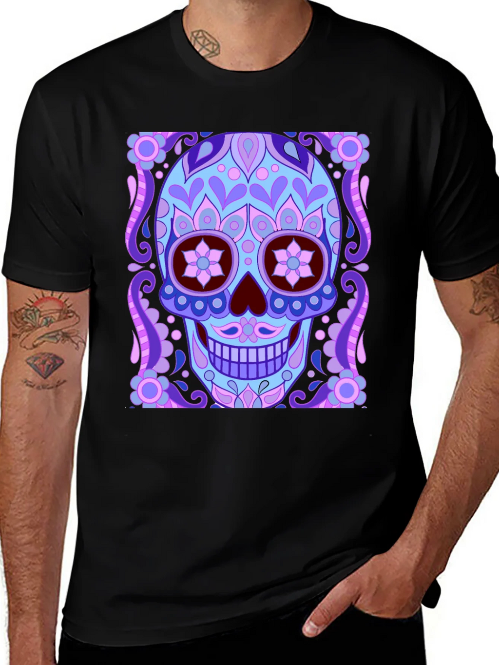 Day of the Dead Sugar Skull Graphic Tee product image 1