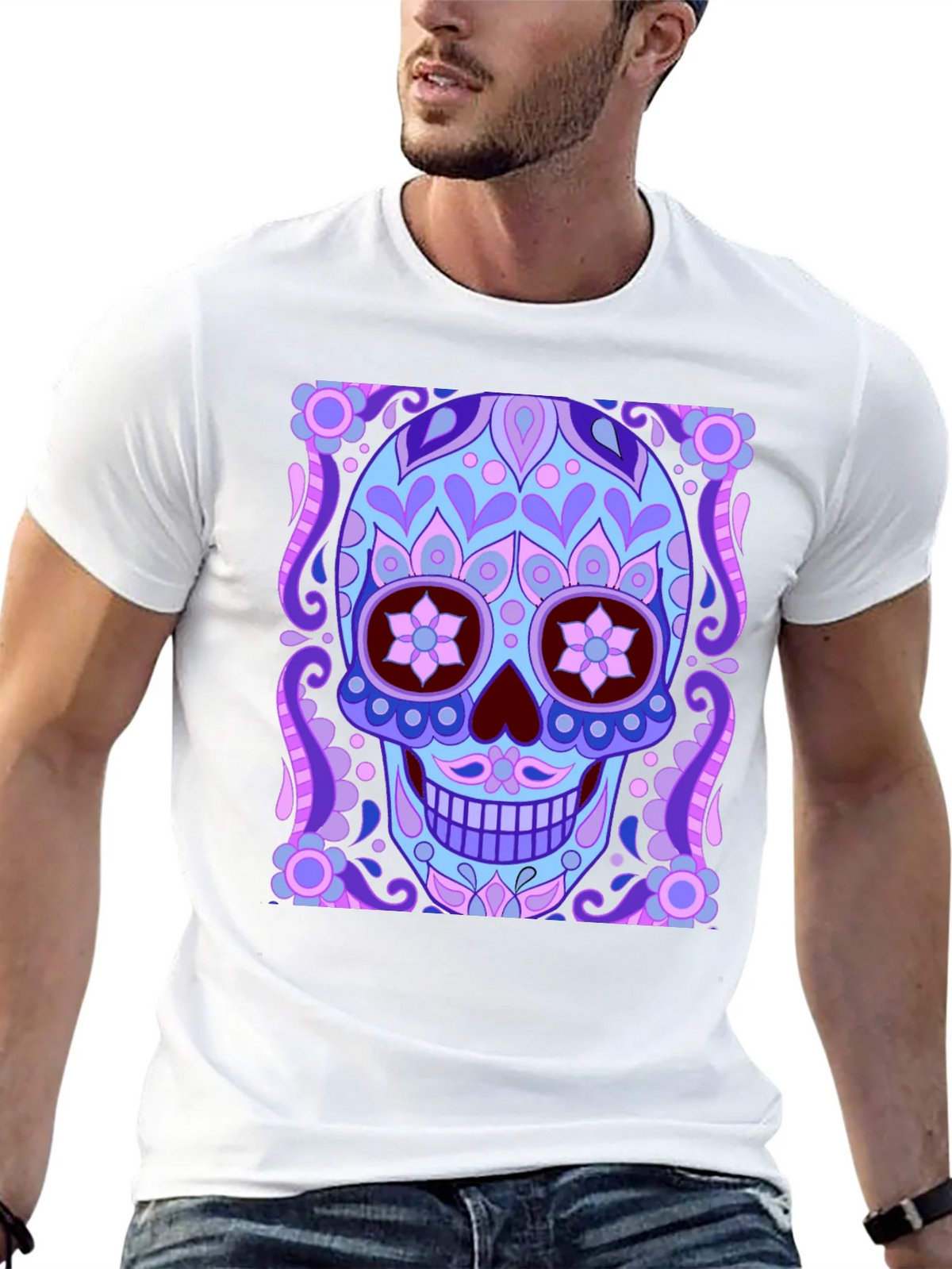 Day of the Dead Sugar Skull Graphic Tee product image 12