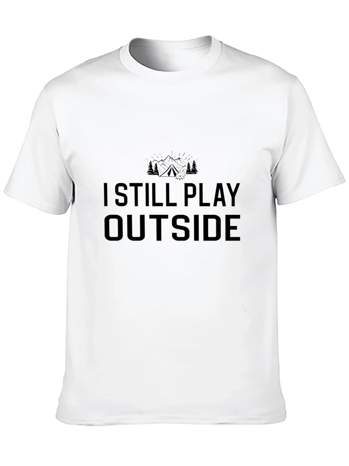 I Still Play Outside Black T-Shirt product image 9