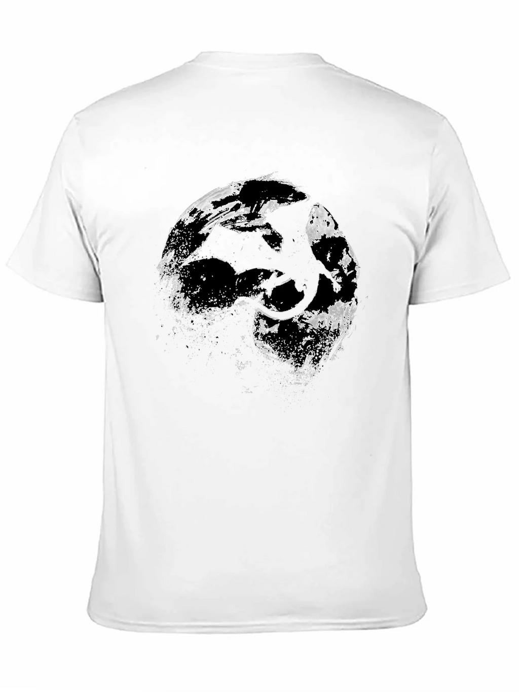 Dragon Silhouette Graphic Black T-Shirt product image 10