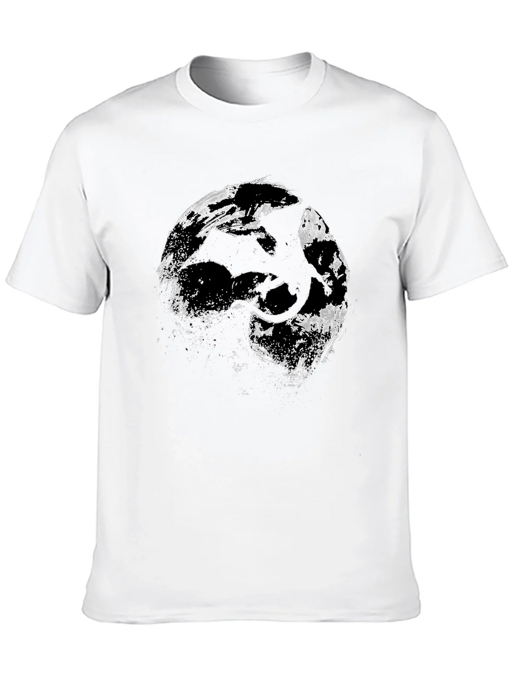 Dragon Silhouette Graphic Black T-Shirt product image 9