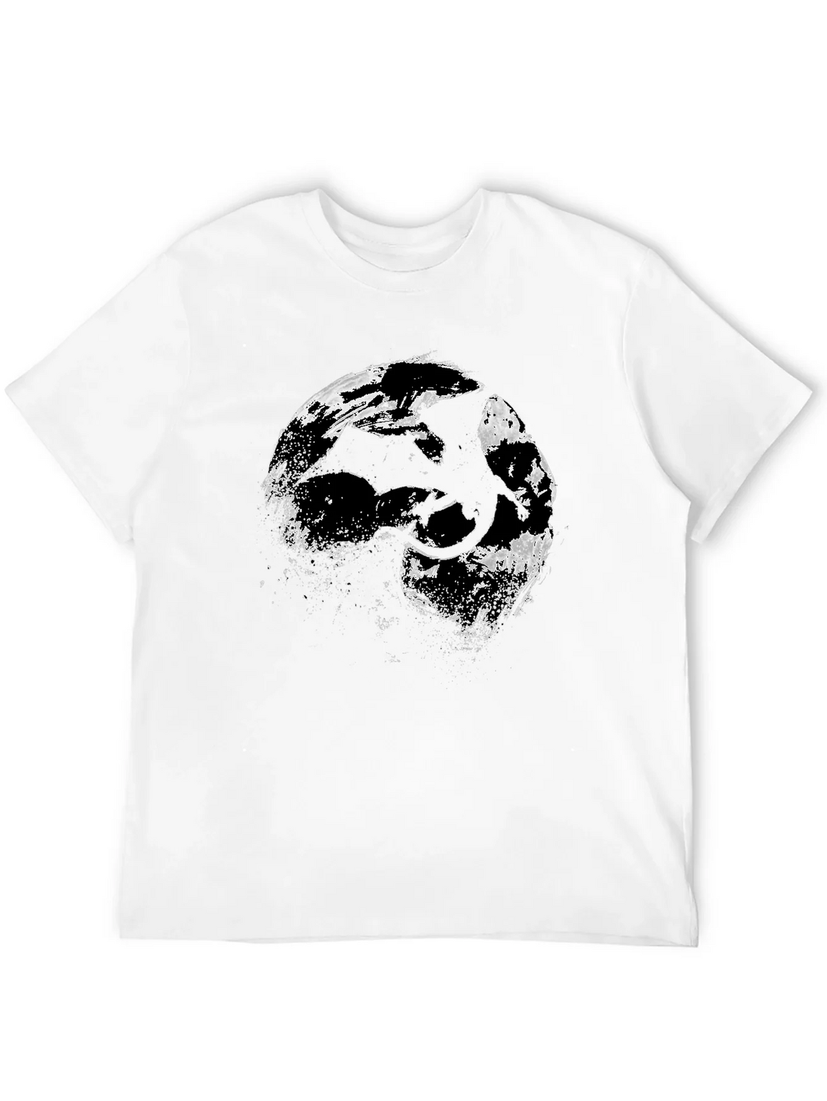 Dragon Silhouette Graphic Black T-Shirt product image 11