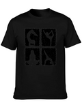 Yoga Silhouette Black T-Shirt product image 1