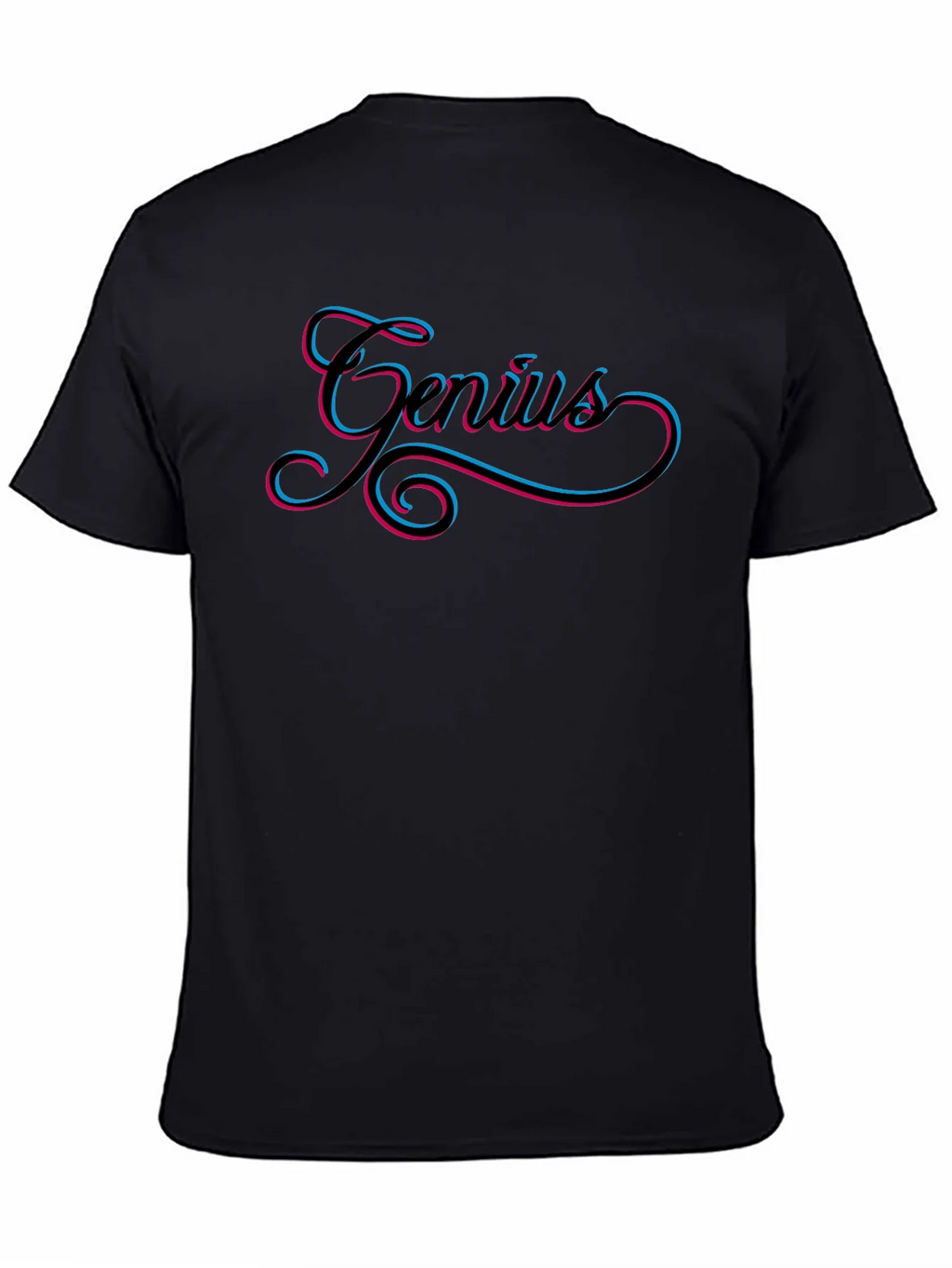 Genius Black T-Shirt - Stylish Mens Graphic Tee product image 4