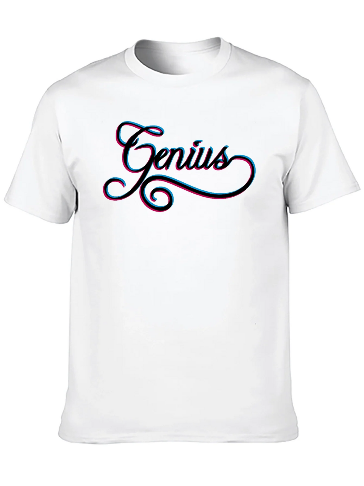 Genius Black T-Shirt - Stylish Mens Graphic Tee product image 9