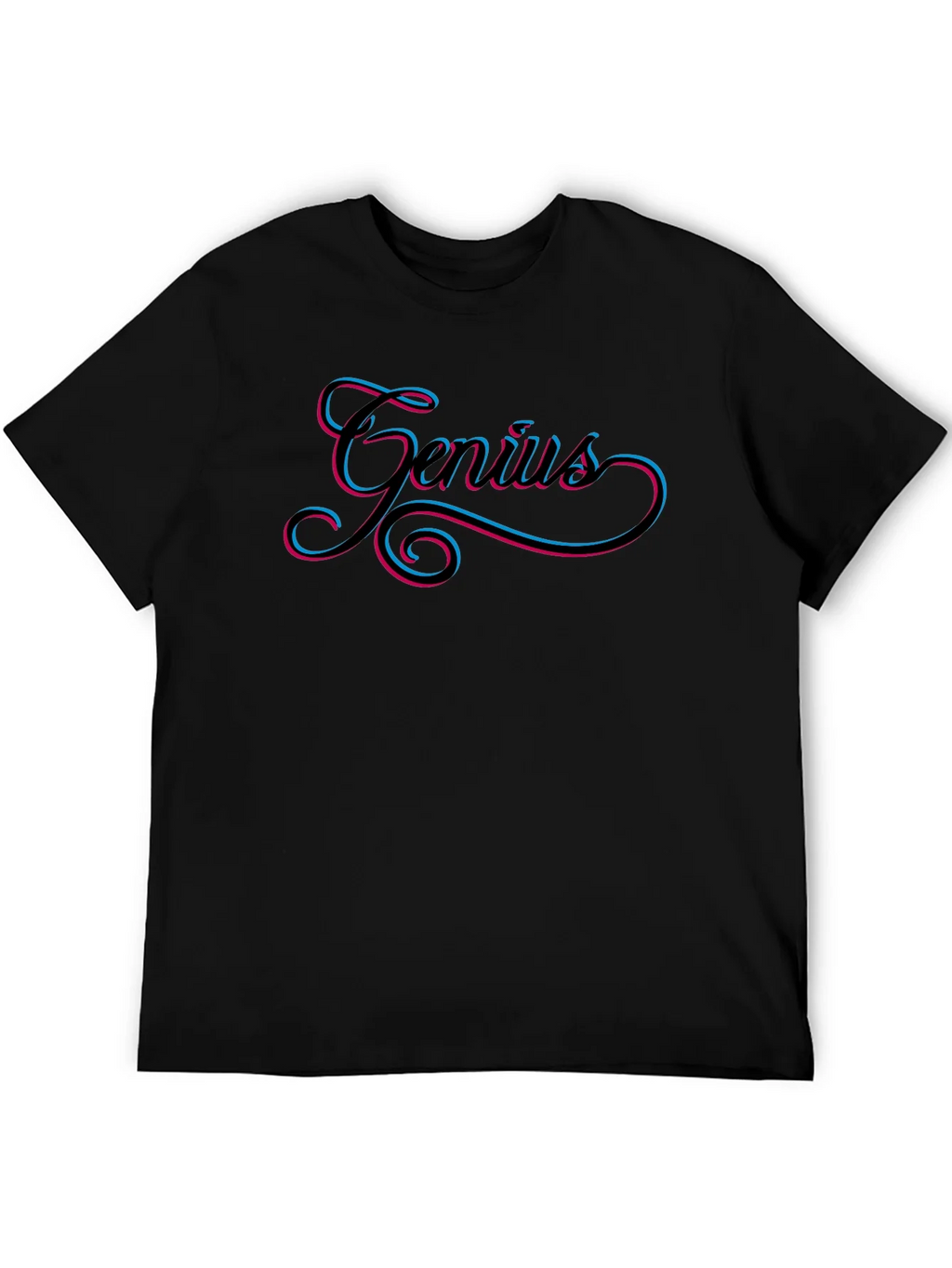 Genius Black T-Shirt - Stylish Mens Graphic Tee product image 5