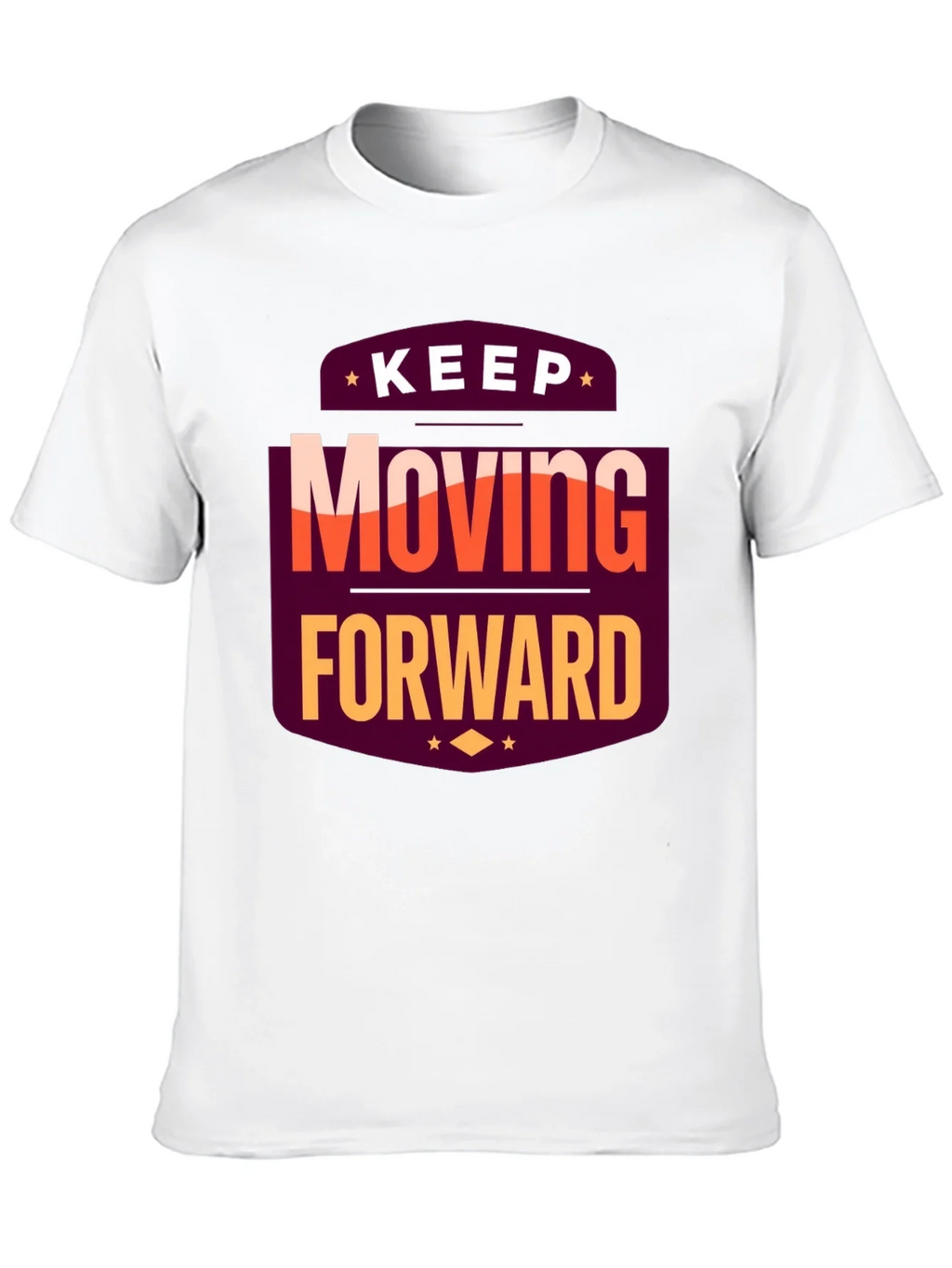 Motivational T-Shirt: Keep Moving Forward Black Tee product image 9