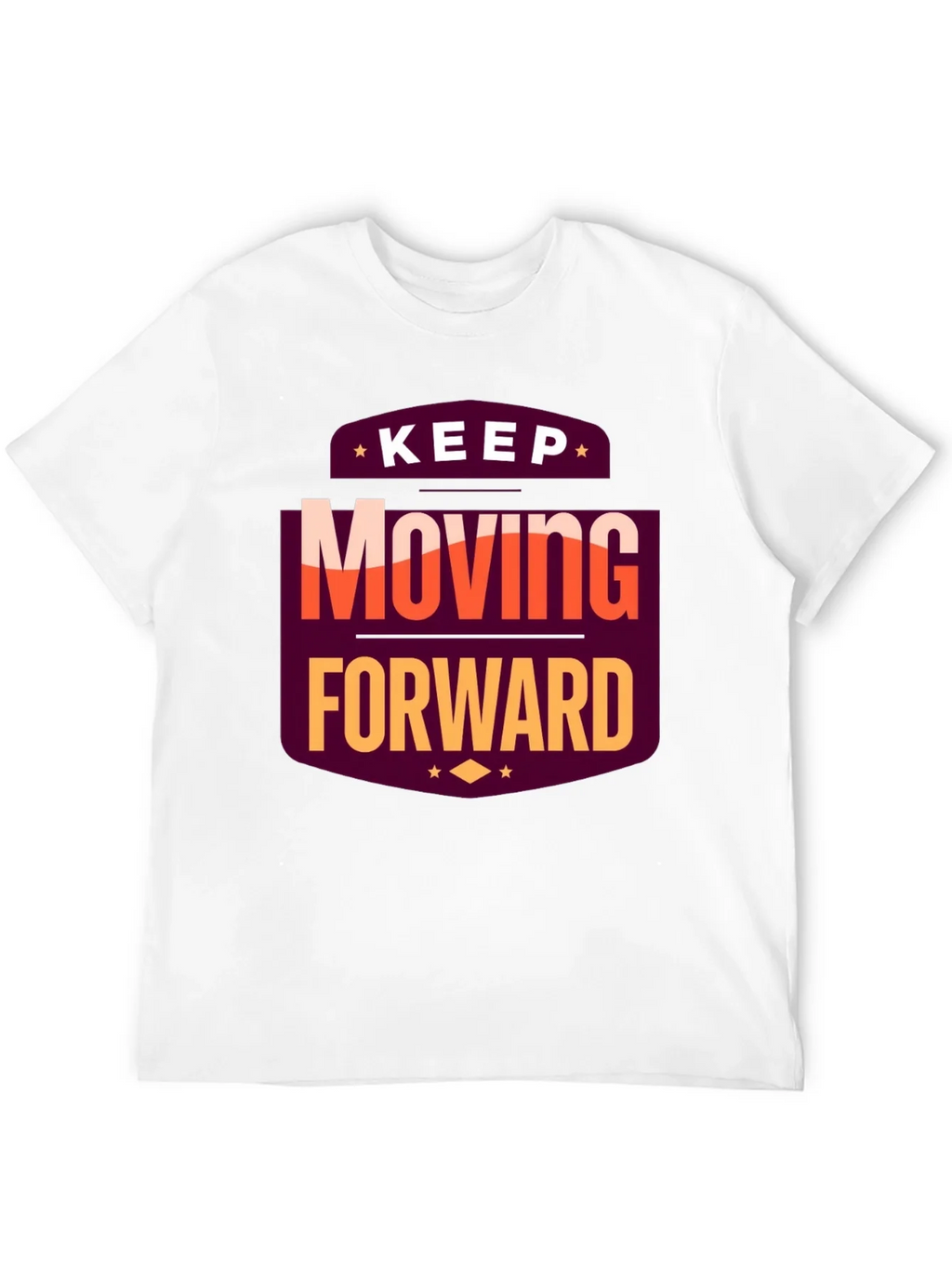 Motivational T-Shirt: Keep Moving Forward Black Tee product image 11