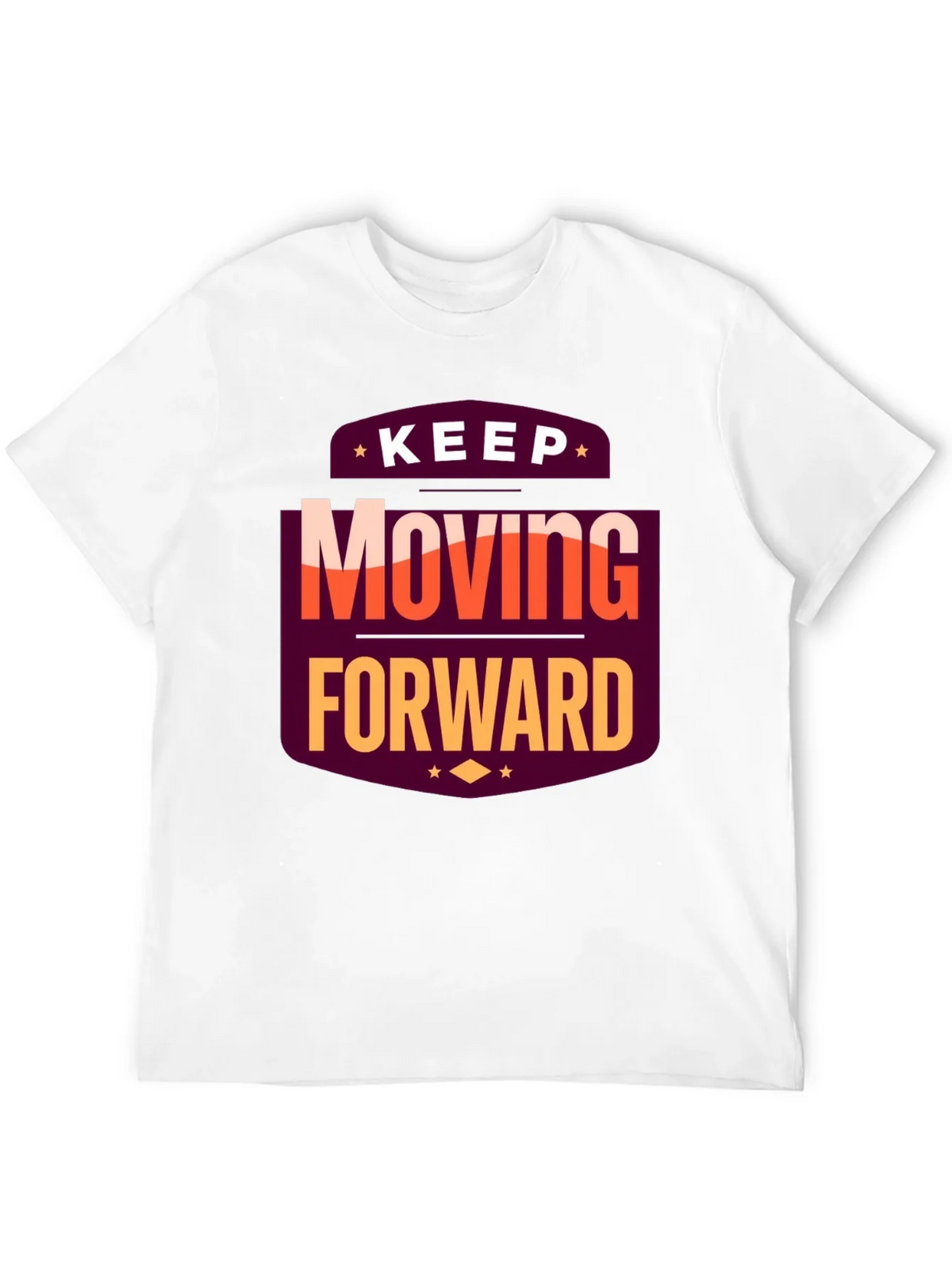 Motivational T-Shirt: Keep Moving Forward Black Tee product image 11