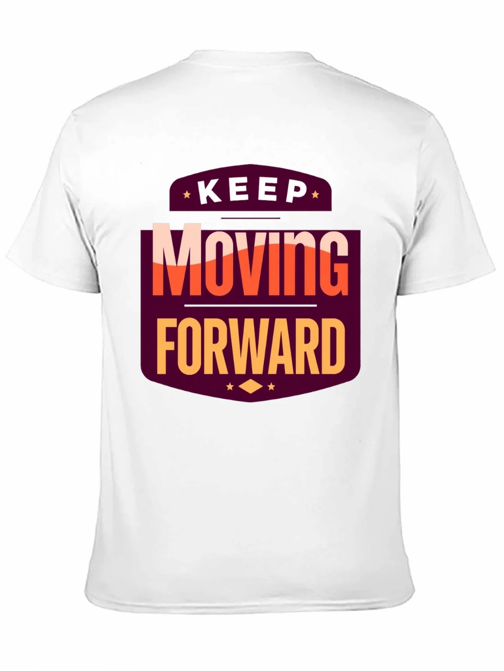 Motivational T-Shirt: Keep Moving Forward Black Tee product image 10