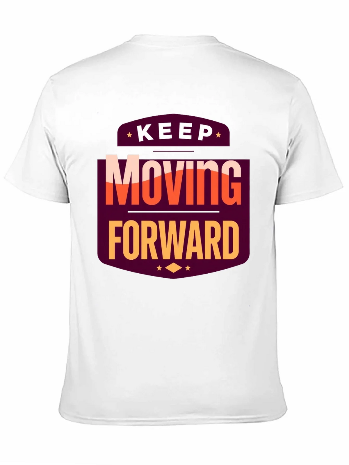 Motivational T-Shirt: Keep Moving Forward Black Tee product image 10