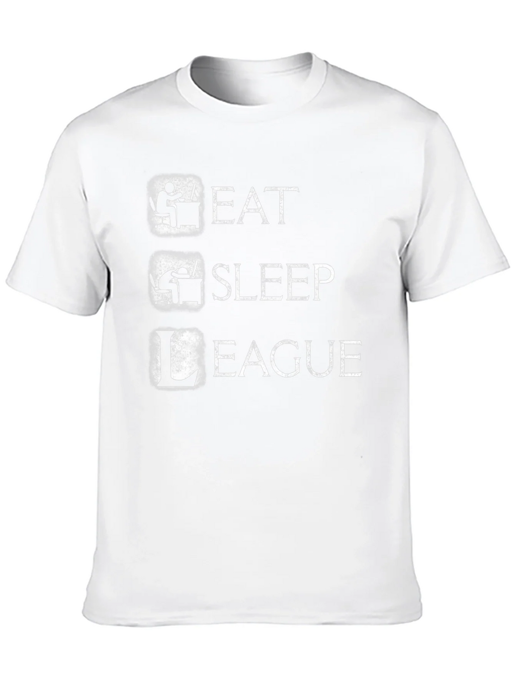Eat Sleep League Gamer T-Shirt - Black Cotton Tee product image 4