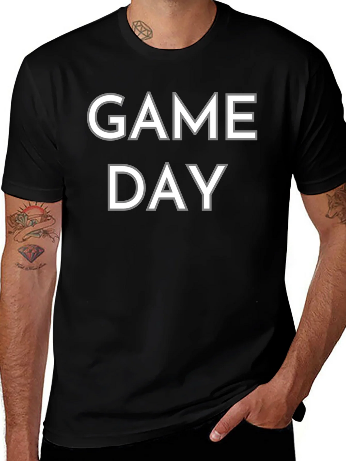 Game Day T-Shirt - Black Cotton Tee product image 1