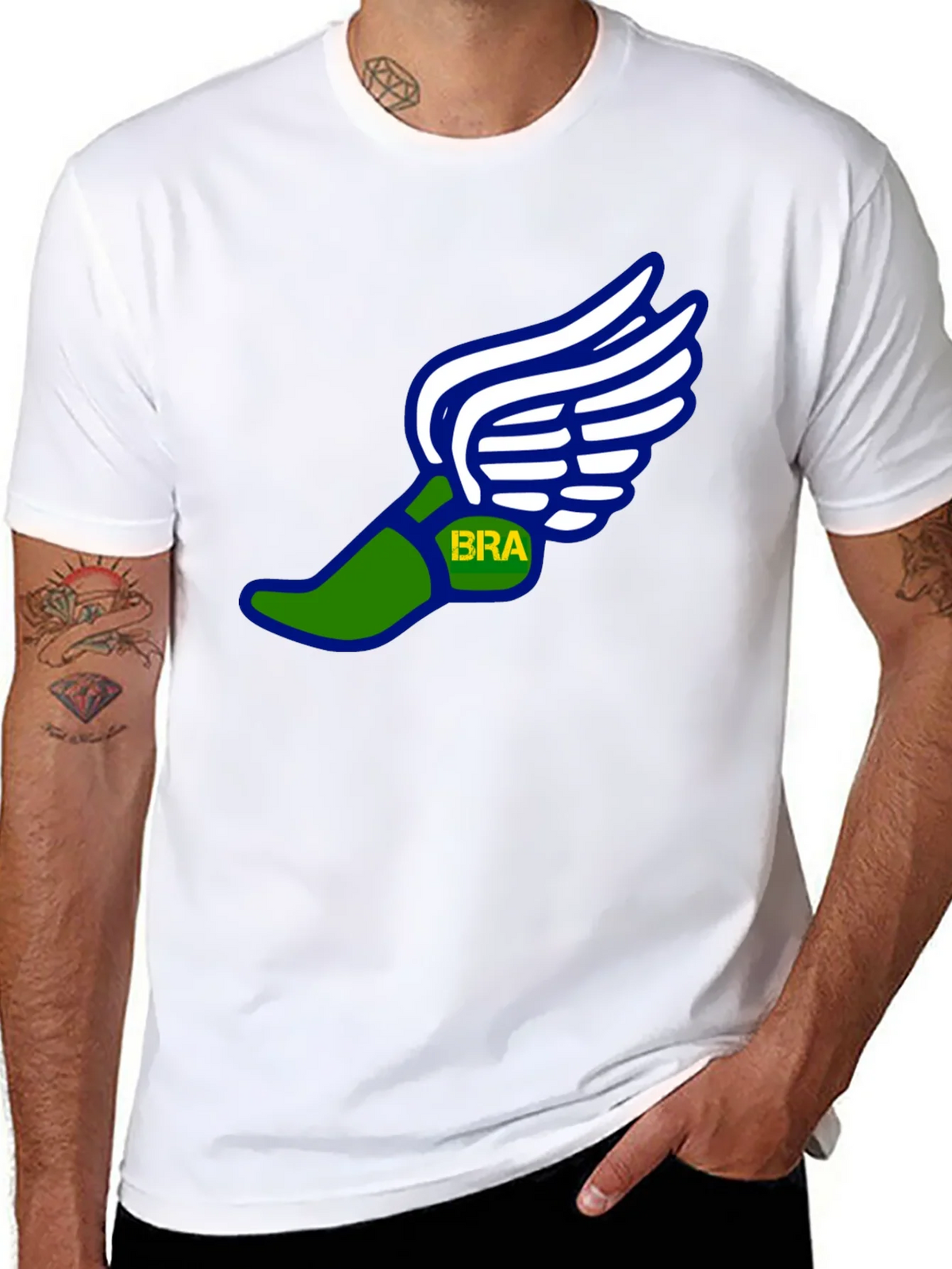 Winged Foot T-Shirt - Track and Field Running Tee product image 7