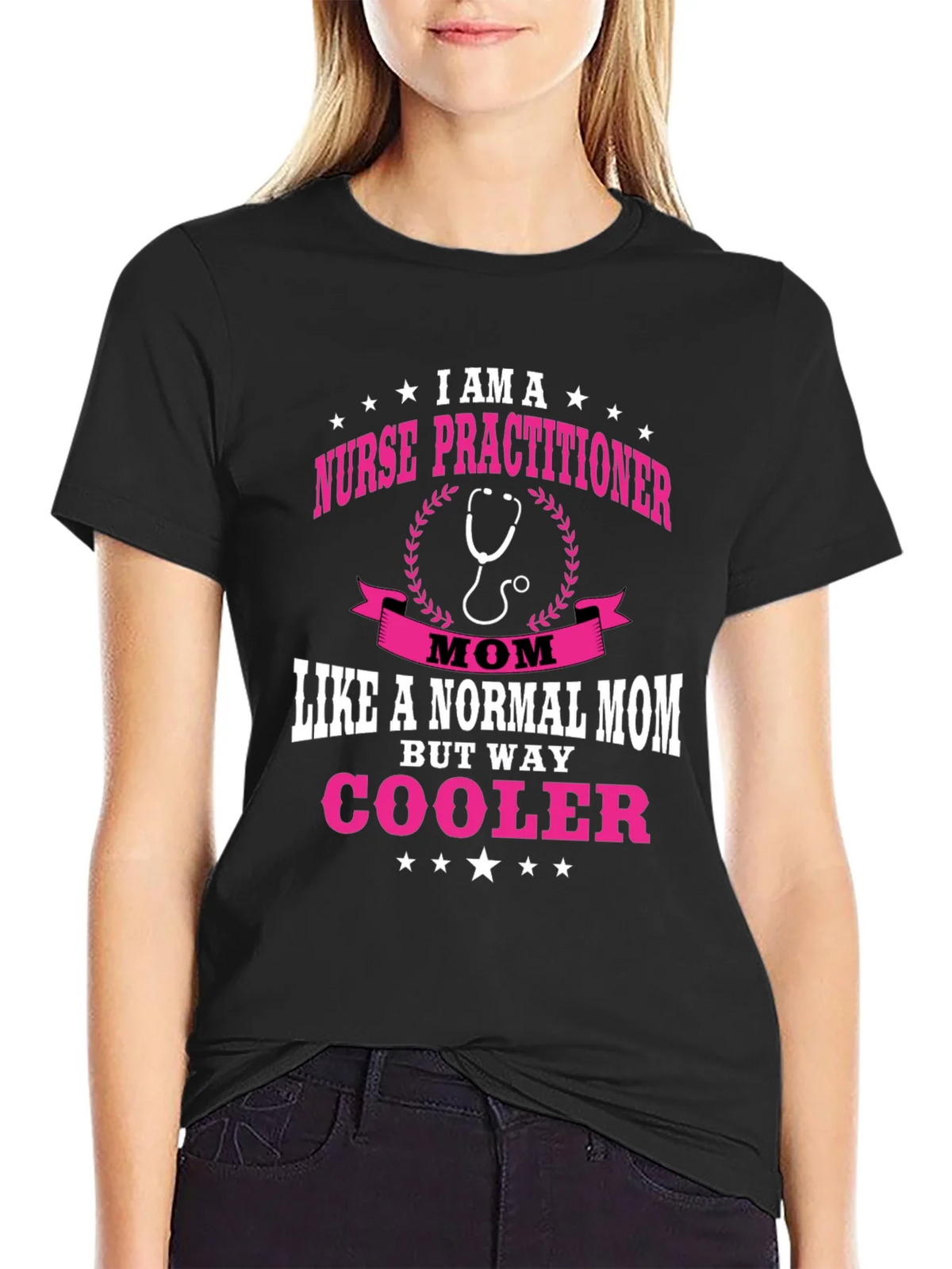 Nurse Practitioner Mom Graphic Tee product image 2